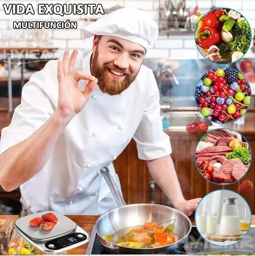 BALANZA ALIMENTOS DIGITAL COCINA 10KG - 7