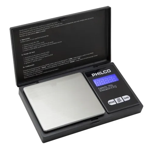 MINI PESA DIGITAL GRAMERA 0.01G A 100G PHILCO - 3
