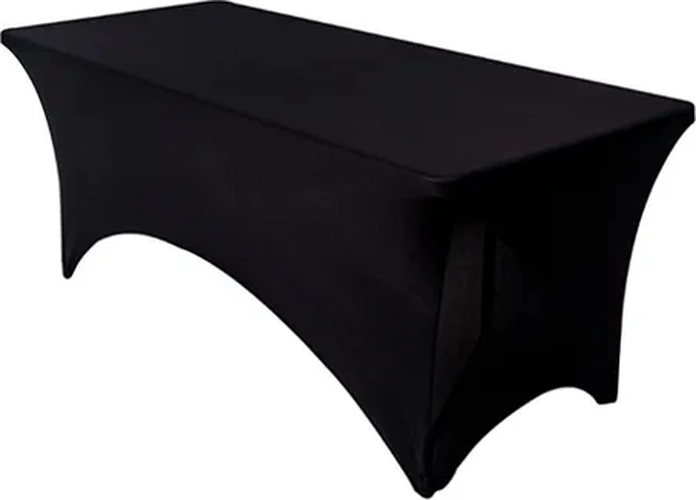 FUNDA MANTEL SPANDEX 180X75X75 EVENTO NEGRO - 4