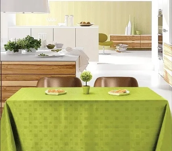MANTEL RECTANGULAR ANTIMANCHAS 220X140 VERDE - 2