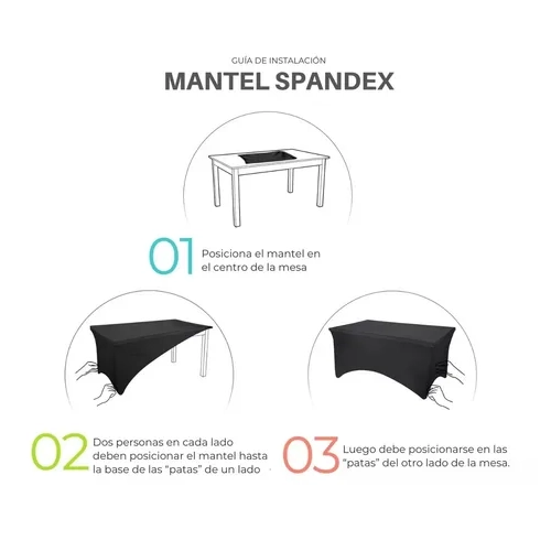 FUNDA MANTEL SPANDEX EVENTOS 6FT 180X77X74 - 4