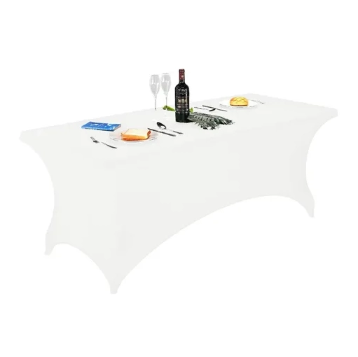 FUNDA MANTEL SPANDEX ENGROSADA PARTY 6FT 183X76 - 2