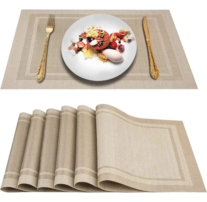 SET 6 INDIVIDUALES IMPERMEABLES LAVABLES - 5