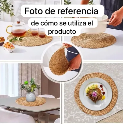 INDIVIDUALES YUTE RUSTICO MARRON 30CM - 3