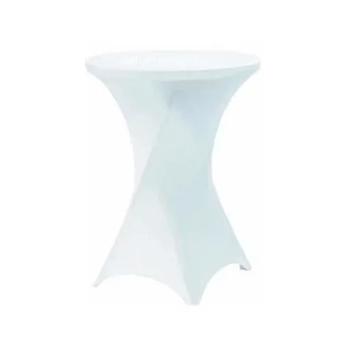 MANTEL SPANDEX REDONDO 80X110 BLANCO - 3