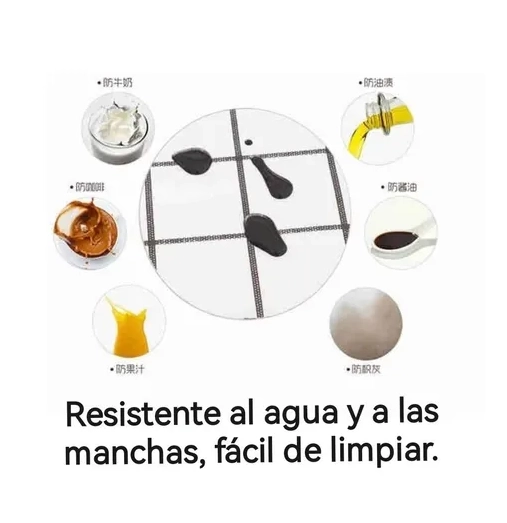 MANTEL ANTIMANCHAS IMPERMEABLE 140X180 6 PERSONAS - 4