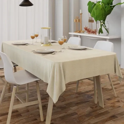 MANTEL REDONDO 180X180 COLOR CRUDO - 2