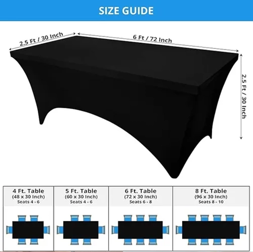 FUNDA MANTEL SPANDEX 180CM EVENTO HOGARUTIL - 2