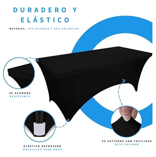 FUNDA MANTEL SPANDEX 180CM EVENTO HOGARUTIL - 3