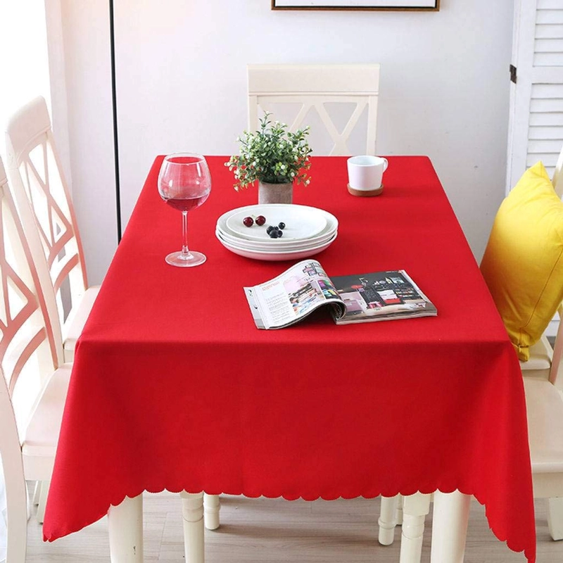 MANTEL RECTANGULAR DISEÑOS 140X220 ROJO - 1