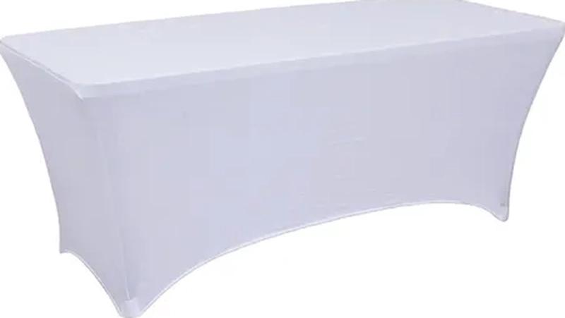 FUNDA MANTEL SPANDEX 180X75X75 EVENTO BLANCO LISO - 3