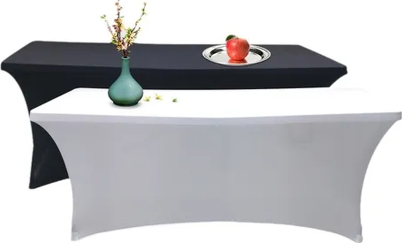 FUNDA MANTEL SPANDEX 180X75X75 EVENTO BLANCO LISO - 5