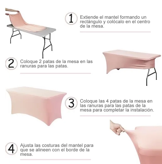 FUNDA MANTEL SPANDEX 6FT 180X77X74 - 5