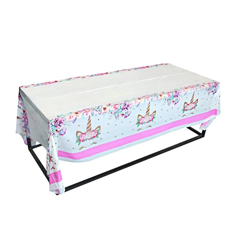 MANTEL PLASTICO UNICORNIO DECORACION - 2
