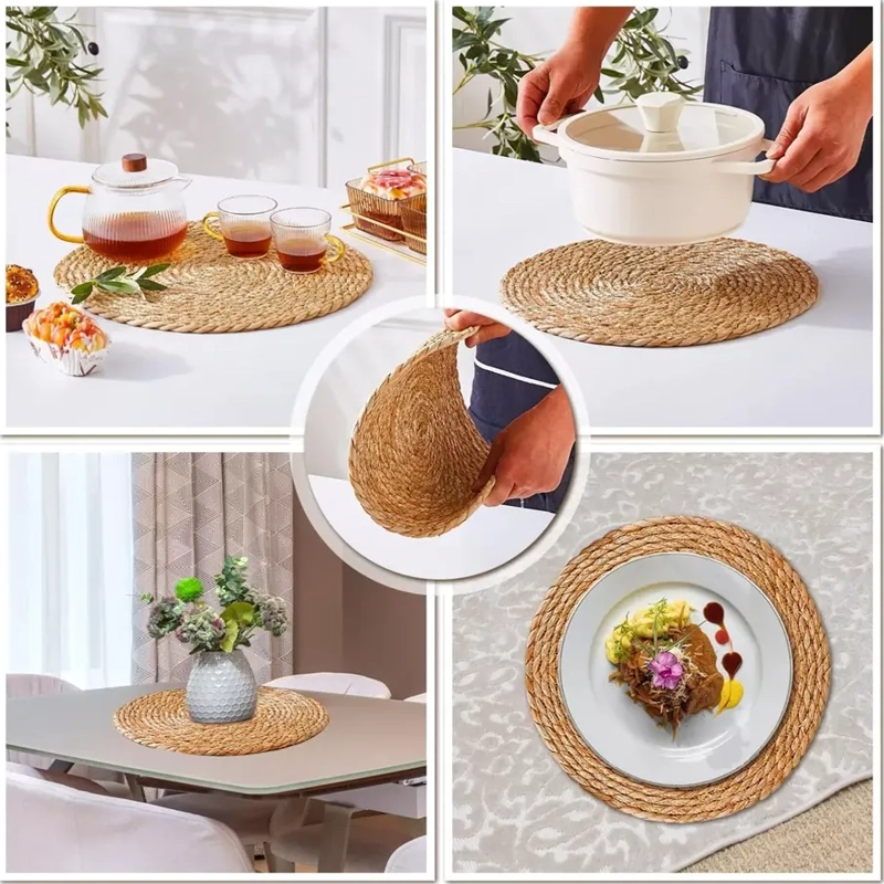 SET 6 INDIVIDUALES YUTE 35CM PACK 6 BEIGE - 7