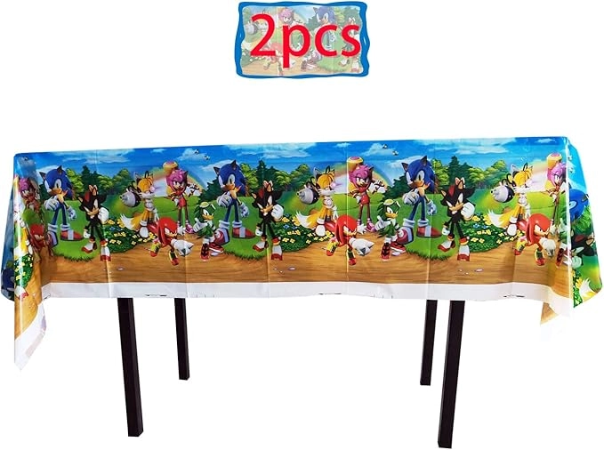 MANTEL SONIC CUMPLEAÑOS DECORATIVO - 1