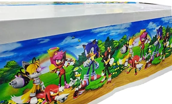 MANTEL SONIC CUMPLEAÑOS DECORATIVO - 2