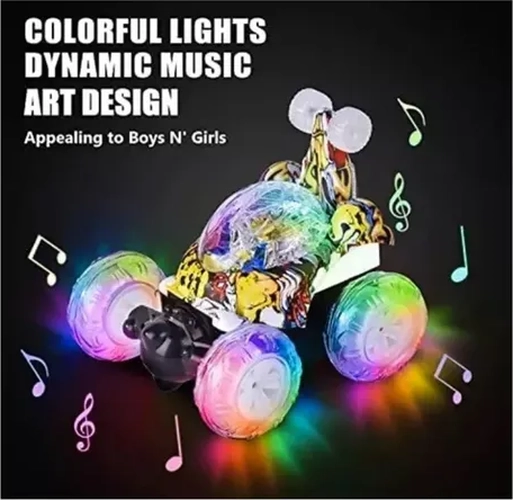 AUTO LOCO RC 360° LUCES SONIDO USB - 4