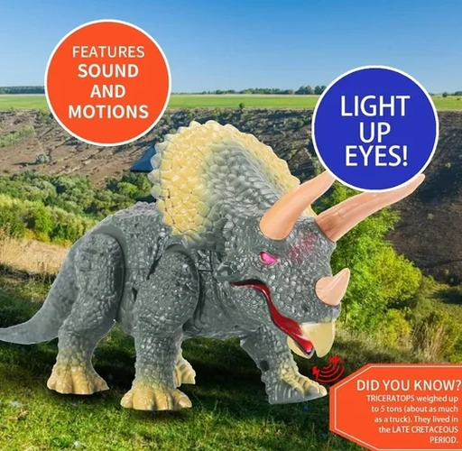 TRICERATOPS RC CON LUZ Y SONIDO - 3