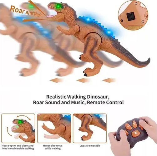 DINOSAURIO T-REX RC LUCES Y SONIDOS NIÑOS - 3
