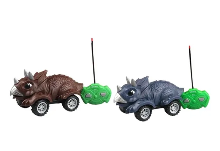COCHE DINOSAURIO RC JUGUETE AZUL MARINO - 2