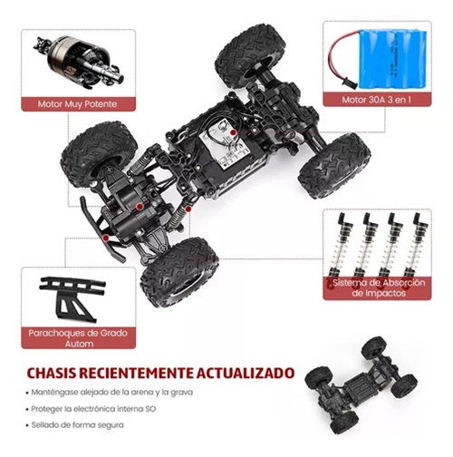 AUTO RC ESCALADA 29CM +2 BATERIAS - 5