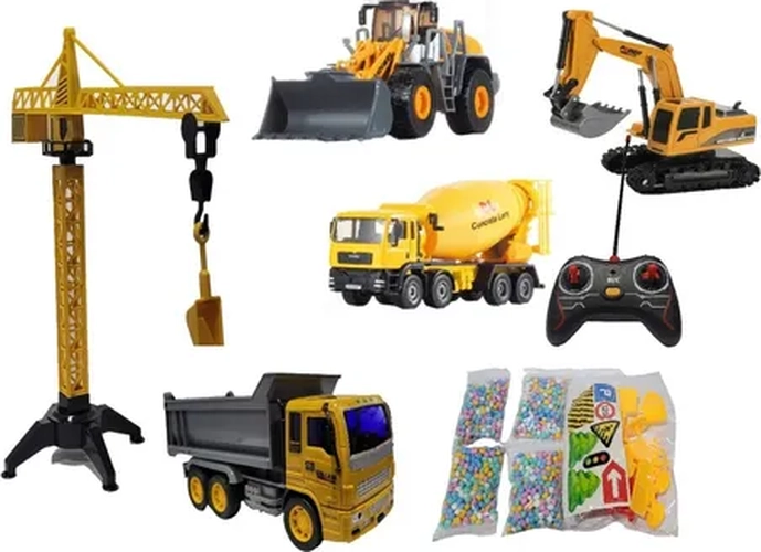 SET VEHICULOS CONSTRUCCION RC ESCALA - 1