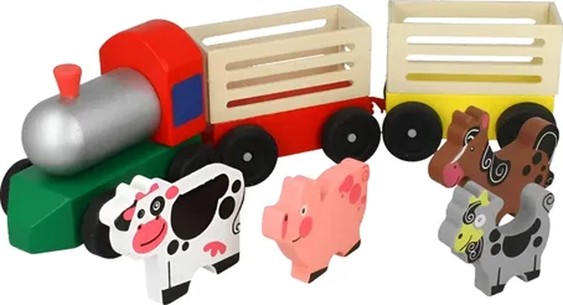 TREN TRANSPORTE ANIMALES GRANJA - 6