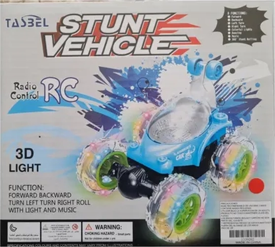 AUTO LOCO RC 360° LUCES 3D RECARGABLE - 1