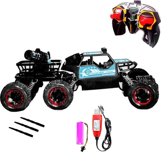 AUTO RC 6 RUEDAS 4X4 CON CAÑON 35A - 1