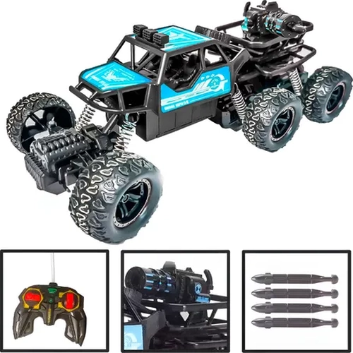 AUTO RC 6 RUEDAS 4X4 CON CAÑON 35A - 2