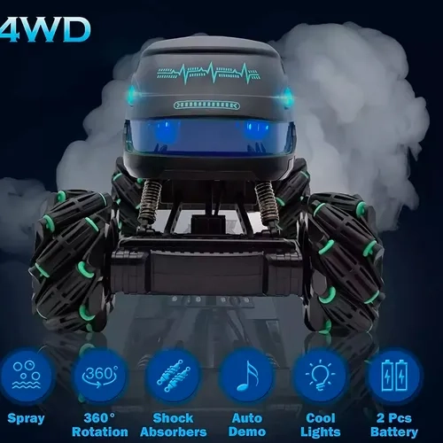 MONSTER TRUCK RC LANZA AGUA CON LUCES - 5