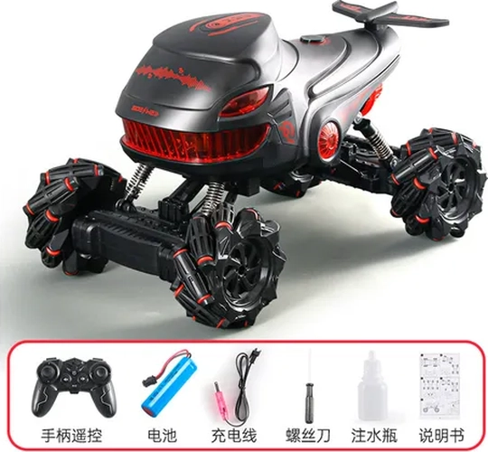 MONSTER TRUCK RC LANZA AGUA CON LUCES - 6