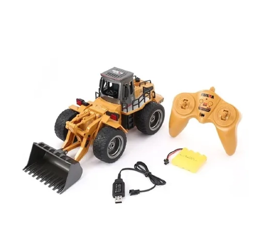 BULLDOZER RC PALA FRONTAL 1520 AMARILLO/NEGRO - 2