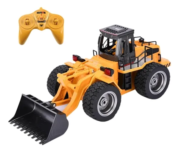 BULLDOZER RC PALA FRONTAL 1520 AMARILLO/NEGRO - 3
