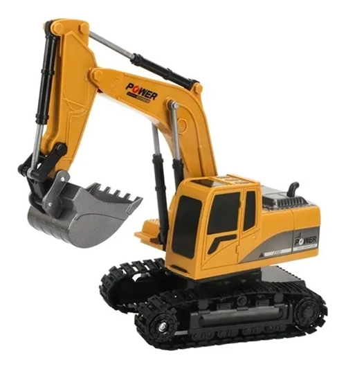 RETROEXCAVADORA RC 1:24 6 CANALES COLOR AMARILLO - 1