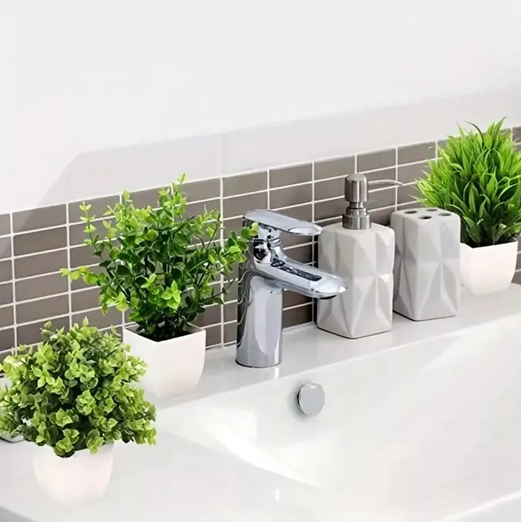 PLANTAS ARTIFICIALES 6 PZS MACETAS BONSAI - 5