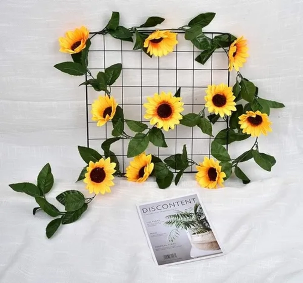 GIRASOL GUIRNALDA ARTIFICIAL 2 UDS 210 CM - 6