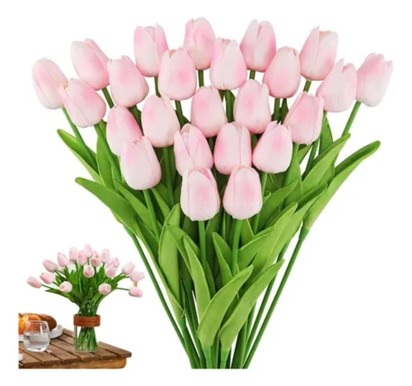 TULIPANES ARTIFICIALES 34 RAMOS 34 CM - 2