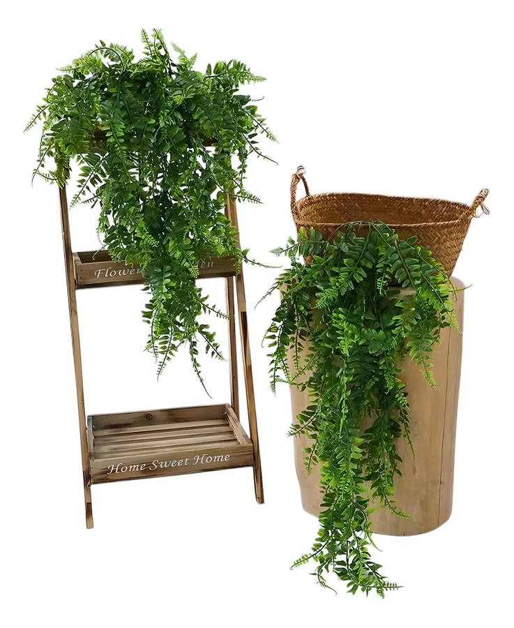 PLANTAS ARTIFICIALES 5 UDS BOSTON FERN VERDES - 4