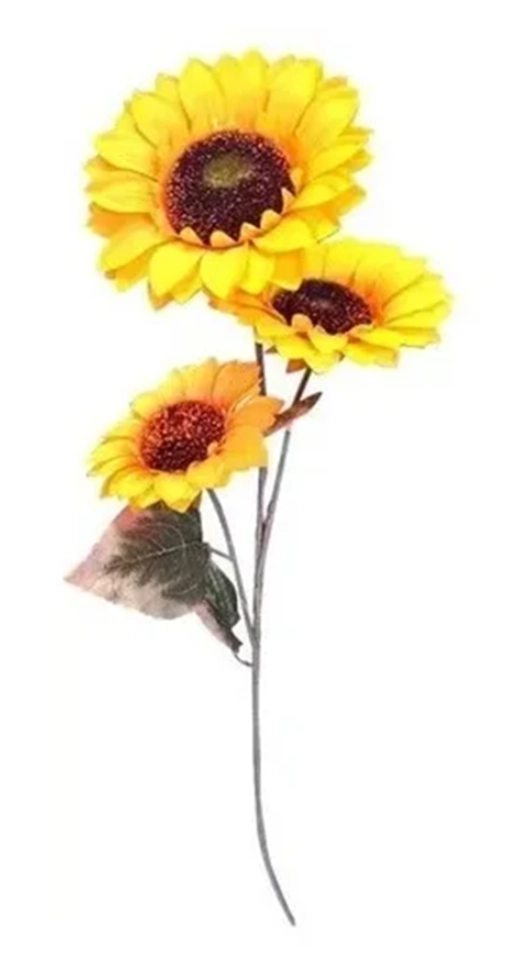 GIRASOL ARTIFICIAL VARA INDIVIDUAL 60 CM - 4