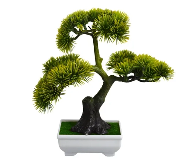 PLANTA BONSAI FLOR ARTIFICIAL MACETERO 23 CM - 1
