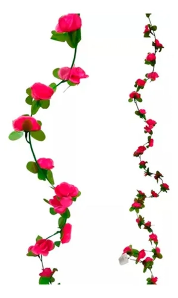 ROSAS ARTIFICIALES GUIRNALDA PACK 2 UDS COLGAR - 1