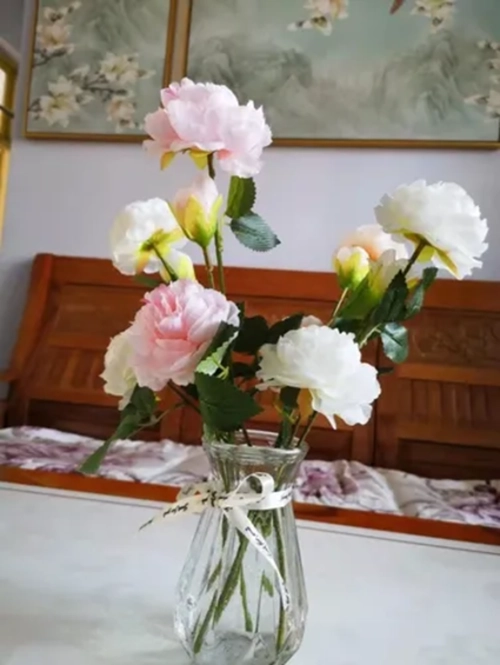 FLORES ARTIFICIALES VARIOS COLORES - 4