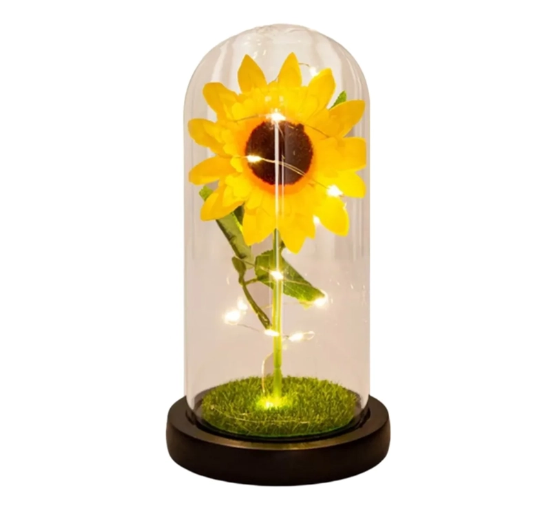 REGALO GIRASOL ETERNO LUZ LED - 1