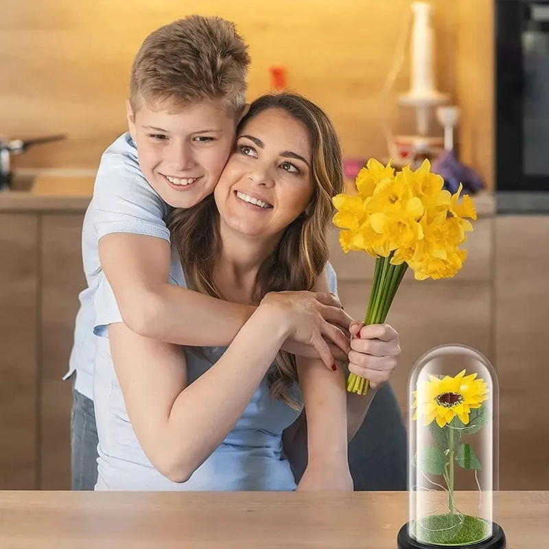 REGALO GIRASOL ETERNO LUZ LED - 5
