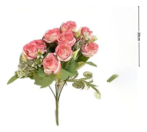 RAMO ROSAS ARTIFICIALES PACK DECORACION - 2