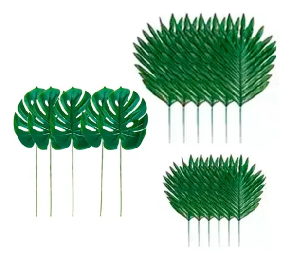 HOJAS PALMERA MONSTERA ARTIFICIALES 10 UDS - 1