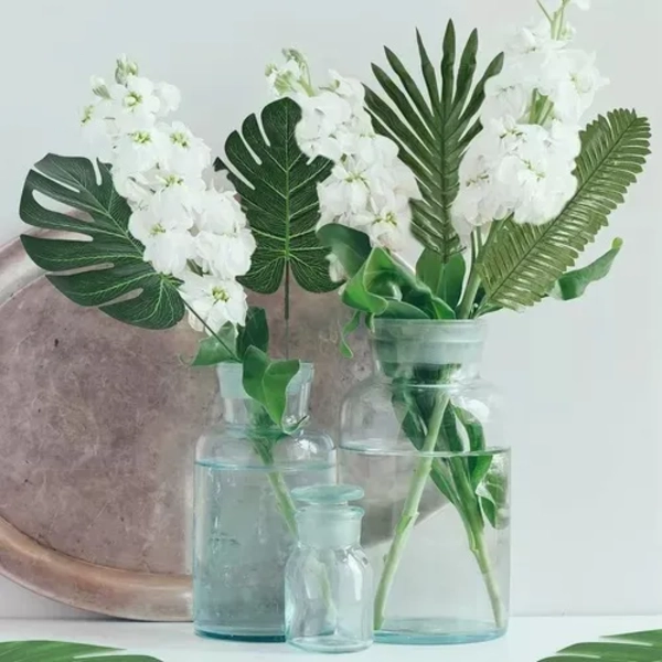 HOJAS PALMERA MONSTERA ARTIFICIALES 10 UDS - 4