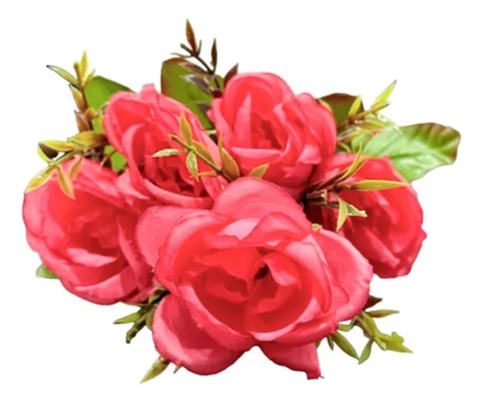 RAMO ROSAS ARTIFICIALES DECORACION HOGAR - 1